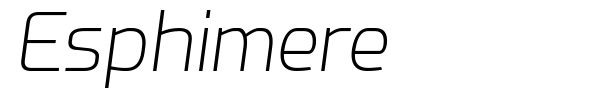 Esphimere font preview
